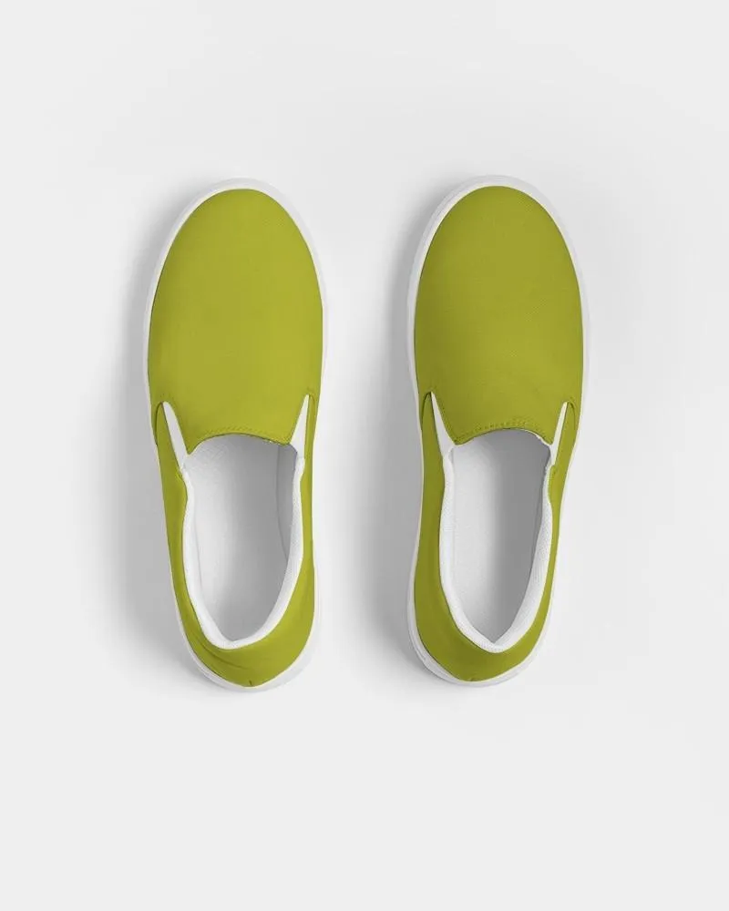 Shaded Yellow Slip-On Canvas Sneakers | Women's | C12M0Y100K30