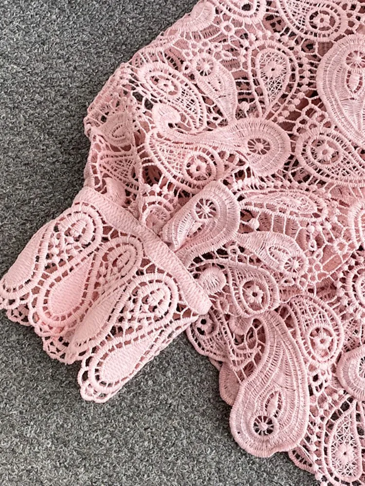 Vintage Hollow Out Lace Tops