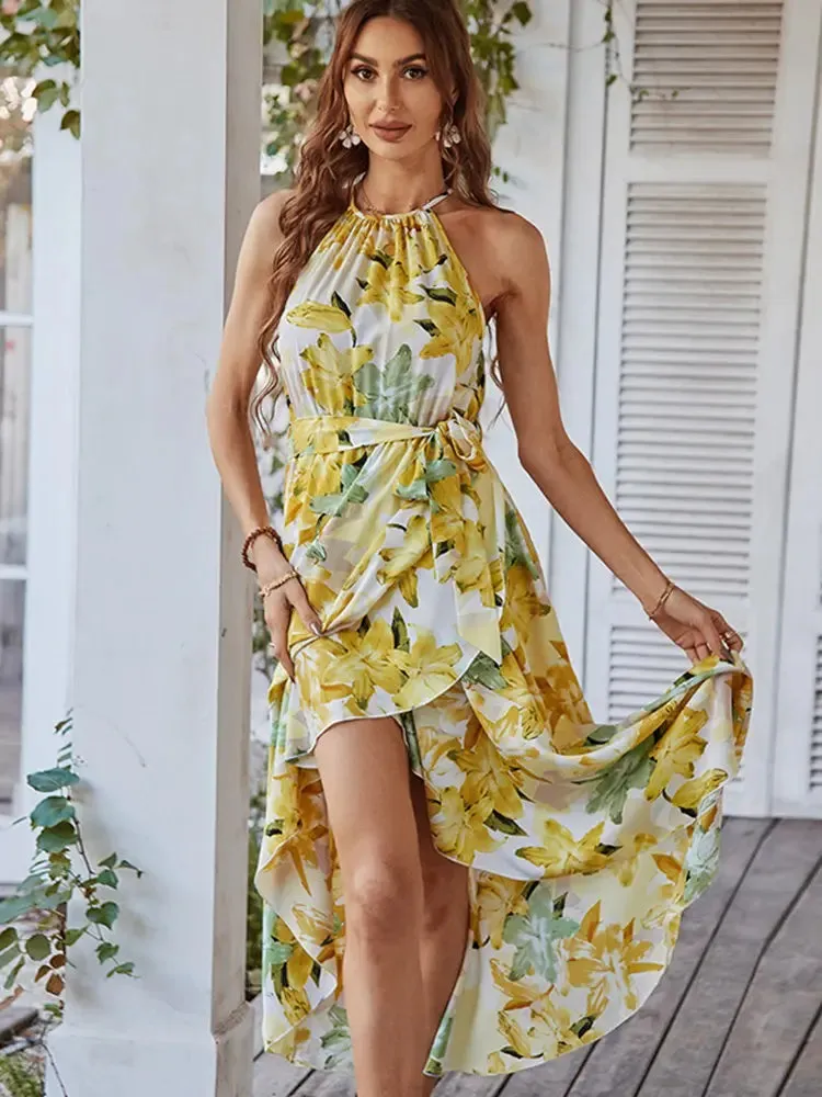 Yellow Floral Dress